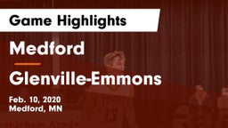 Medford  vs Glenville-Emmons  Game Highlights - Feb. 10, 2020