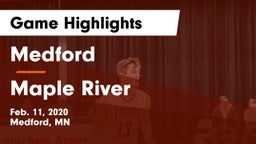 Medford  vs Maple River  Game Highlights - Feb. 11, 2020