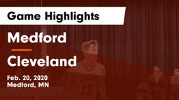 Medford  vs Cleveland  Game Highlights - Feb. 20, 2020