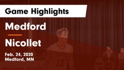 Medford  vs Nicollet  Game Highlights - Feb. 24, 2020