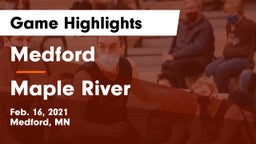 Medford  vs Maple River  Game Highlights - Feb. 16, 2021
