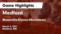 Medford  vs Waterville-Elysian-Morristown  Game Highlights - March 4, 2021