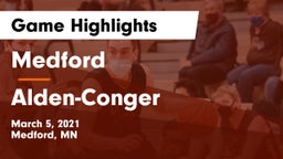 Medford  vs Alden-Conger  Game Highlights - March 5, 2021