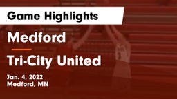 Medford  vs Tri-City United  Game Highlights - Jan. 4, 2022