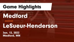 Medford  vs LeSueur-Henderson  Game Highlights - Jan. 13, 2022
