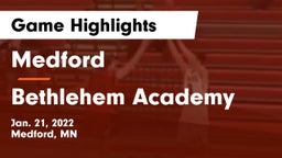 Medford  vs Bethlehem Academy  Game Highlights - Jan. 21, 2022
