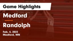 Medford  vs Randolph  Game Highlights - Feb. 4, 2022