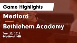Medford  vs Bethlehem Academy  Game Highlights - Jan. 20, 2023