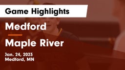 Medford  vs Maple River  Game Highlights - Jan. 24, 2023