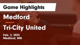 Medford  vs Tri-City United  Game Highlights - Feb. 2, 2023