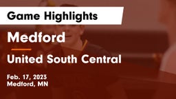 Medford  vs United South Central  Game Highlights - Feb. 17, 2023