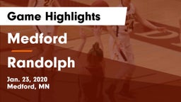 Medford  vs Randolph  Game Highlights - Jan. 23, 2020