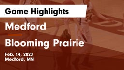 Medford  vs Blooming Prairie  Game Highlights - Feb. 14, 2020