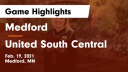 Medford  vs United South Central Game Highlights - Feb. 19, 2021