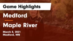 Medford  vs Maple River  Game Highlights - March 8, 2021