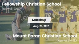 Matchup: Fellowship Christian vs. Mount Paran Christian School 2017