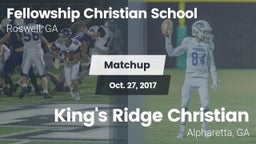 Matchup: Fellowship Christian vs. King's Ridge Christian  2017