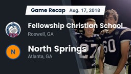 Recap: Fellowship Christian School vs. North Springs  2018