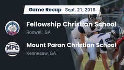 Recap: Fellowship Christian School vs. Mount Paran Christian School 2018