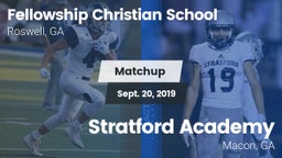 Matchup: Fellowship Christian vs. Stratford Academy  2019