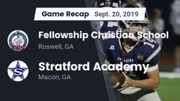 Recap: Fellowship Christian School vs. Stratford Academy  2019