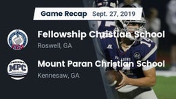 Recap: Fellowship Christian School vs. Mount Paran Christian School 2019