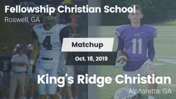 Matchup: Fellowship Christian vs. King's Ridge Christian  2019