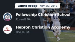 Recap: Fellowship Christian School vs. Hebron Christian Academy  2019
