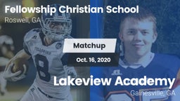 Matchup: Fellowship Christian vs. Lakeview Academy  2020