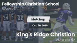 Matchup: Fellowship Christian vs. King's Ridge Christian  2020
