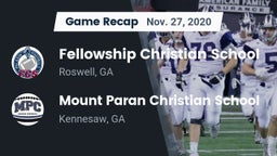 Recap: Fellowship Christian School vs. Mount Paran Christian School 2020