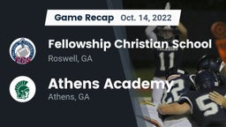 Recap: Fellowship Christian School vs. Athens Academy 2022