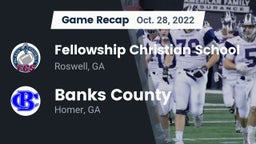 Recap: Fellowship Christian School vs. Banks County  2022