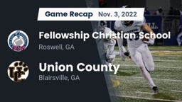 Recap: Fellowship Christian School vs. Union County  2022