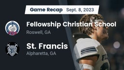 Recap: Fellowship Christian School vs. St. Francis  2023