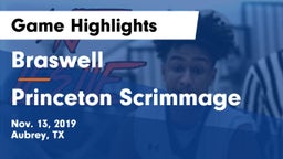 Braswell  vs Princeton Scrimmage Game Highlights - Nov. 13, 2019