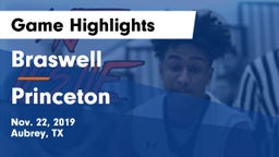 Braswell  vs Princeton  Game Highlights - Nov. 22, 2019