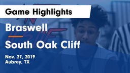 Braswell  vs South Oak Cliff  Game Highlights - Nov. 27, 2019