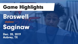 Braswell  vs Saginaw  Game Highlights - Dec. 20, 2019
