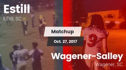 Matchup: Estill  vs. Wagener-Salley  2017