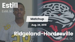 Matchup: Estill  vs. Ridgeland-Hardeeville 2018