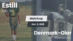 Matchup: Estill  vs. Denmark-Olar  2018