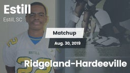 Matchup: Estill  vs. Ridgeland-Hardeeville 2019