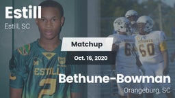 Matchup: Estill  vs. Bethune-Bowman  2020