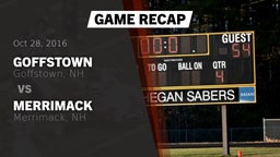 Recap: Goffstown  vs. Merrimack  2016