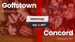 Matchup: Goffstown High vs. Concord  2017