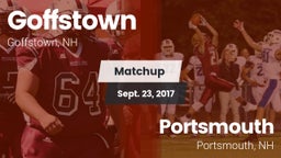 Matchup: Goffstown High vs. Portsmouth  2017