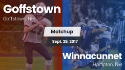 Matchup: Goffstown High vs. Winnacunnet  2017