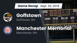 Recap: Goffstown  vs. Manchester Memorial  2018