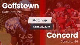 Matchup: Goffstown High vs. Concord  2019
